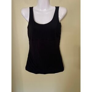 Maidenform Shapewear L 72114 Long Lenghth Tank Black Firm Control